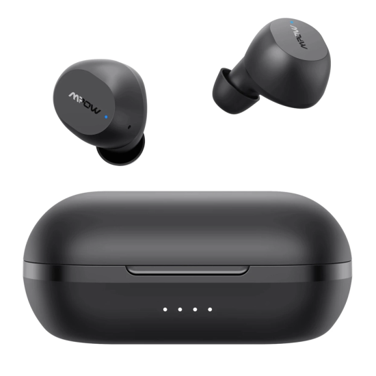 MPOW earphones M12 με θήκη φόρτισης, True Wireless, μαύρα MPOW earphones M12 με θήκη φόρτισης, True Wireless, μαύρα