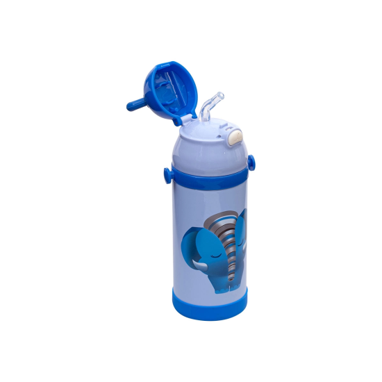 Estia Θερμός με Καλαμάκι elephant blue 350ml