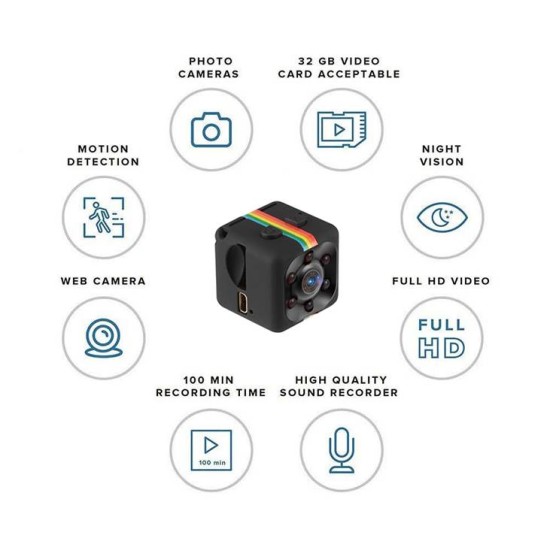 Lamtech Web Camera HD All in 1  Mini DV HD 1080p 30fps