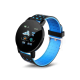 OEM Αθλητικό Έξυπνο ρολόι Fitness Smartwatch 119 Plus OLED IP67 Μαύρο-Μπλέ