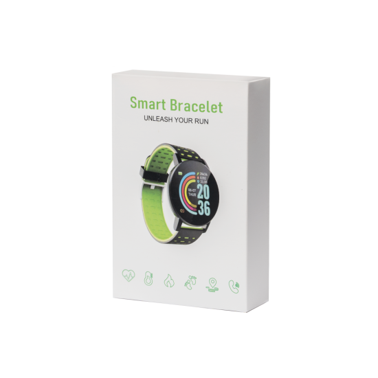 OEM Αθλητικό Έξυπνο ρολόι Fitness Smartwatch 119 Plus OLED IP67 Μαύρο-Μπλέ