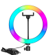 OEM LED Ring light Φωτιστικό Δαχτυλίδι - RGB - 33cm - 25W - 40126