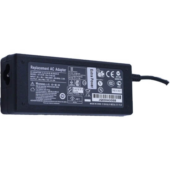 Φορτιστής για Toshiba, 15V, 75W, 5A, 6.3*3.0mm Φορτιστής για Toshiba, 15V, 75W, 5A, 6.3*3.0mm