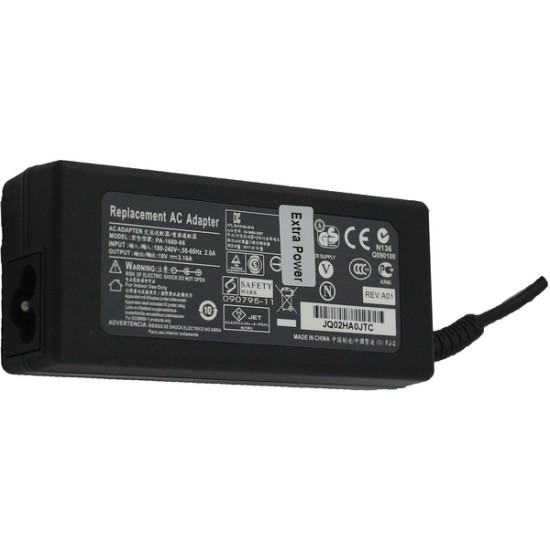 Φορτιστής για Acer, Asus, Dell, Gateway, Fujitsu, Toshiba, HP/Compaq, NEC, 19V, 60W, 3.16A, 5.5*2.5mm Φορτιστής για Acer, Asus, Dell, Gateway, Fujitsu, Toshiba, HP/Compaq, NEC, 19V, 60W, 3.16A, 5.5*2.5mm