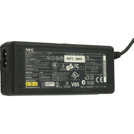 Φoρτιστής Nec 19 Volt, 3.16A, 60 Watt, 5.5*2.5mm, refurbished Φoρτιστής Nec 19 Volt, 3.16A, 60 Watt, 5.5*2.5mm, refurbished