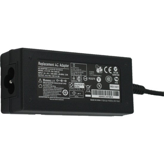 Φορτιστής  για Toshiba, 15V, 45W,  3A, 6.3*3.0mm