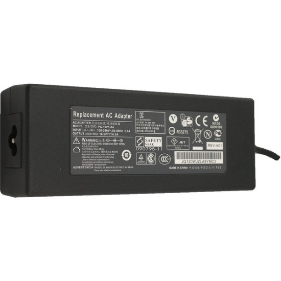 Φορτιστής για HP/Compaq, Toshiba, Sager, 18.5V, 120W, 6.49A, 5.5*2.5mm Φορτιστής για HP/Compaq, Toshiba, Sager, 18.5V, 120W, 6.49A, 5.5*2.5mm