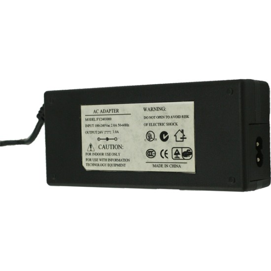 Φoρτιστής OEM (για LED Power) 24 Volt, 3A, 72 Watt, 5.5*2.5mm