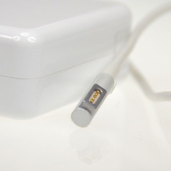 DeTech Τροφοδοτικό Ρεύματος για Apple 85W 18.5V/4.65A magnetic 5 pin 2 pin, White - 279