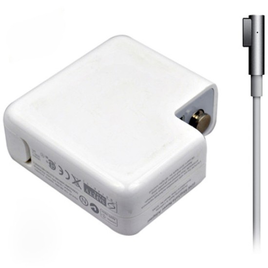 DeTech Τροφοδοτικό Ρεύματος για Apple 85W 18.5V/4.65A magnetic 5 pin 2 pin, White - 279