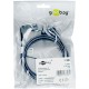 97348 ΚΑΛΩΔΙΟ ΤΡΟΦΟΔΟΣΙΑΣ EURO PLUG ΓΩΝΙΑ ΜΑΥΡΟ 1.5m