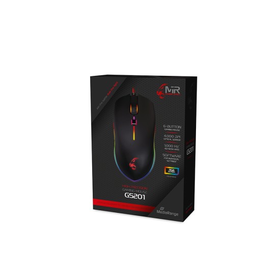 MediaRange wired Gaming-mouse with RGB-effect (MRGS201)