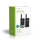 Nedis Walkie Talkie με Μονόχρωμη Οθόνη Σετ 2τμχ (WLTK0610BK) (NEDWLTK0610BK)