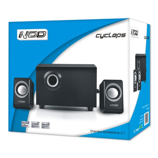 NOD Cyclops SPK-020 Speaker 2.1 2x3W & 5W,black