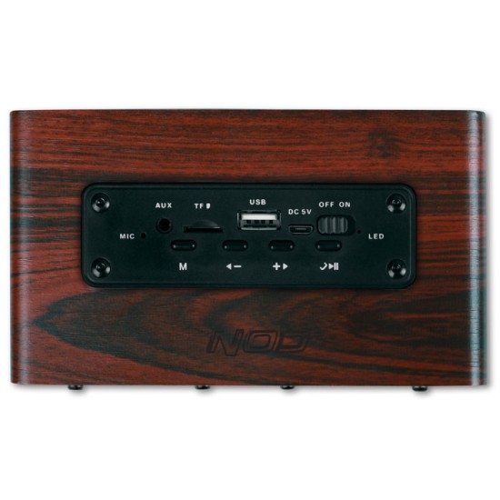 NOD CONCERTO Bluetooth Wooden speaker 2x5W,Brown Red / BTS-300 NOD CONCERTO Bluetooth Wooden speaker 2x5W,Brown Red / BTS-300