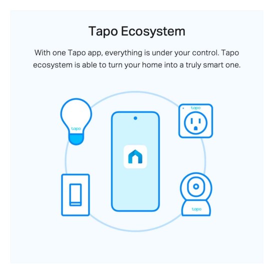 Tp-Link Smart Wi-Fi Light Bulb Tapo L510E E27 8.7W Dimable (TAPO L510E(2-PACK)) (TPL510E(2-PACK))