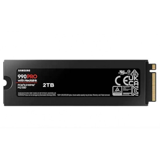 Samsung SSD 990 PRO 2TB PCIe 4.0 (NVMe) R7450/W6900 MB/s w/ Heatsink (MZ-V9P2T0GW) (SAMMZ-V9P2T0GW) Samsung SSD 990 PRO 2TB PCIe 4.0 (NVMe) R7450/W6900 MB/s w/ Heatsink (MZ-V9P2T0GW) (SAMMZ-V9P2T0GW)