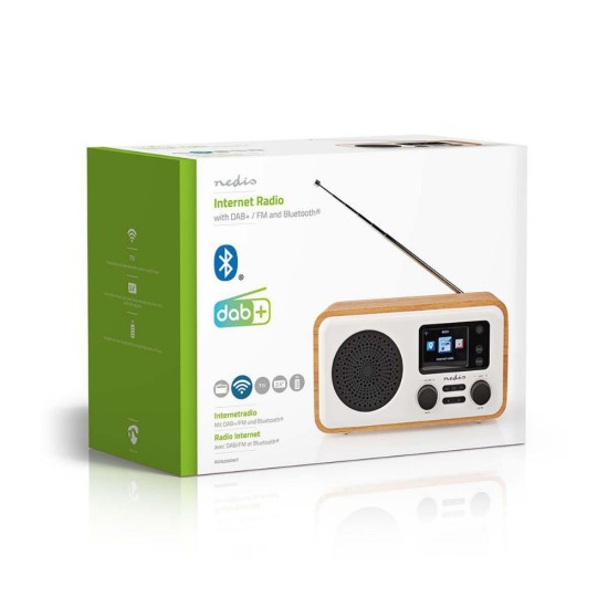 Nedis Φορητό Ραδιόφωνο Ρεύματος DAB+ με Bluetooth και USB Λευκό (RDIN2000WT) (NEDRDIN2000WT)