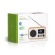 Nedis Φορητό Ραδιόφωνο Ρεύματος DAB+ με Bluetooth και USB Λευκό (RDIN2000WT) (NEDRDIN2000WT)