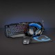 Nedis Combo Σετ Gaming Πληκτρολόγιο με διακόπτες και Φωτιζόμενα πλήκτρα & Ποντίκι (Αγγλικό US) (GCK41100BKUS) (NEDGCK41100BKUS)