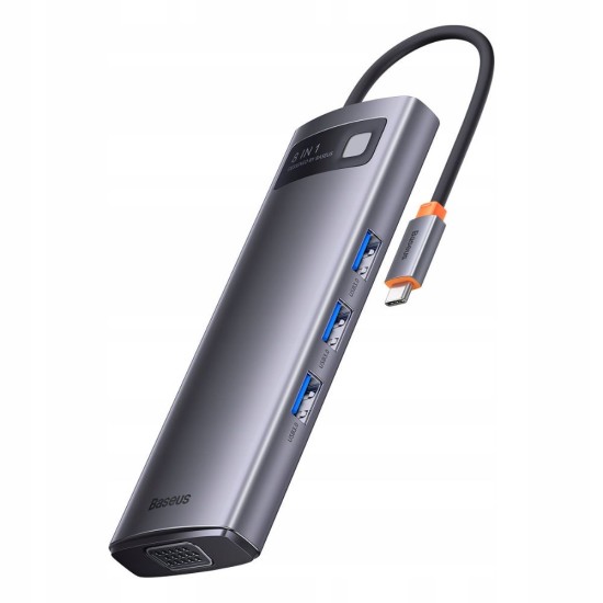 Baseus UltraJoy 7in1 USB-C Docking Station με HDMI 4K PD Ethernet Γκρι (B00052805813-00) (BASB00052805813-00) Baseus UltraJoy 7in1 USB-C Docking Station με HDMI 4K PD Ethernet Γκρι (B00052805813-00) (BASB00052805813-00)