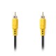 NEDIS CVGP24100BK100 Composite Video Cable, RCA Male - RCA Male, 10 m, Black