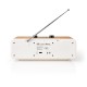 Nedis Επιτραπέζιο Ραδιόφωνο Ρεύματος DAB+ με Bluetooth και USB Λευκό (RDIN2500WT) (NEDRDIN2500WT)