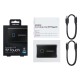 Samsung Portable SSD T7 Touch USB 3.2 1TB Black (MU-PC1T0K/WW) (SAMMUPC1T0KWW)