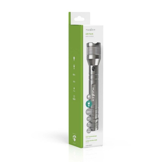 Nedis LED Torch Light range 250 m (LTRH10WGY) (NEDLTRH10WGY)