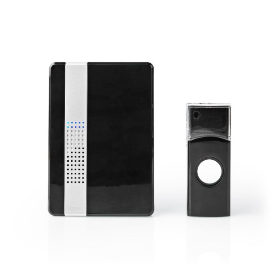 Nedis Ασύρματο Κουδούνι Πόρτας με 2 Δέκτες 80dB Black (DOORB223CBK) (NEDDOORB223CBK)