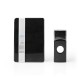 Nedis Ασύρματο Κουδούνι Πόρτας με 2 Δέκτες 80dB Black (DOORB223CBK) (NEDDOORB223CBK)