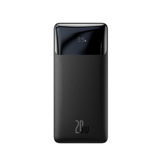 Baseus Bipow Overseas Edition Power Bank 20000mAh 20W με 2 Θύρες USB-A και Θύρα USB-C Μαύρο (PPBD050501) (BASPPBD050501)