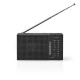 Nedis Ραδιοφωνάκι Μπαταρίας Μαύρο Black (RDFM1200BK) (NEDRDFM1200BK)