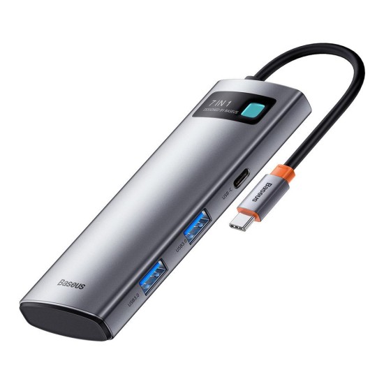 Baseus Metal Gleam USB-C Docking Station με HDMI 4K PD Γκρι (WKWG020113) (BASWKWG020113) Baseus Metal Gleam USB-C Docking Station με HDMI 4K PD Γκρι (WKWG020113) (BASWKWG020113)