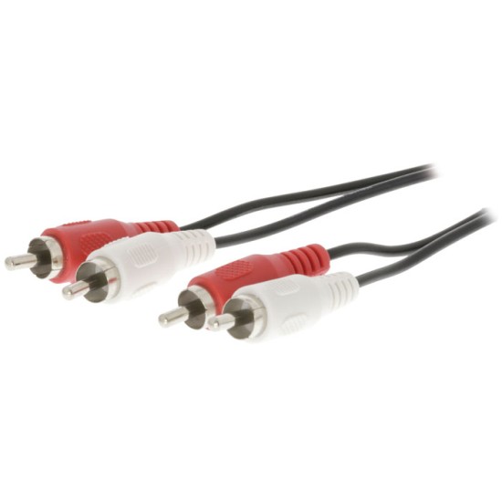 VLAT 24200B 1.5 audio cable 2xRCA male-2xRCA male black