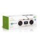 Nedis Επιτραπέζιο Ραδιόφωνο Ρεύματος DAB+ με Bluetooth και USB Λευκό (RDIN2500WT) (NEDRDIN2500WT)