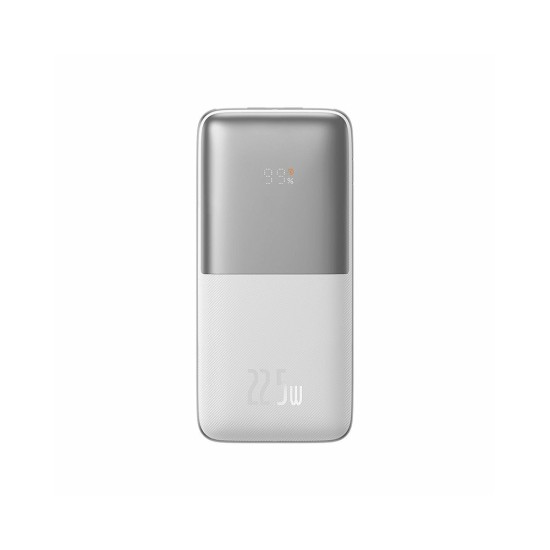 Bipow Pro Power Bank 10000mAh 22.5W με 2 Θύρες USB-A και Θύρα USB-C Λευκό (PPBD040002) (BASPPBD040002)