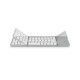 MediaRange Fordable and Rechargeable Bluetooth keyboard 64 keys with touchpad Silver (MROS133-GR)