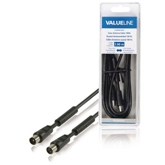 VLSB 40010B 2.00 cable 100dB coax male - coax female
