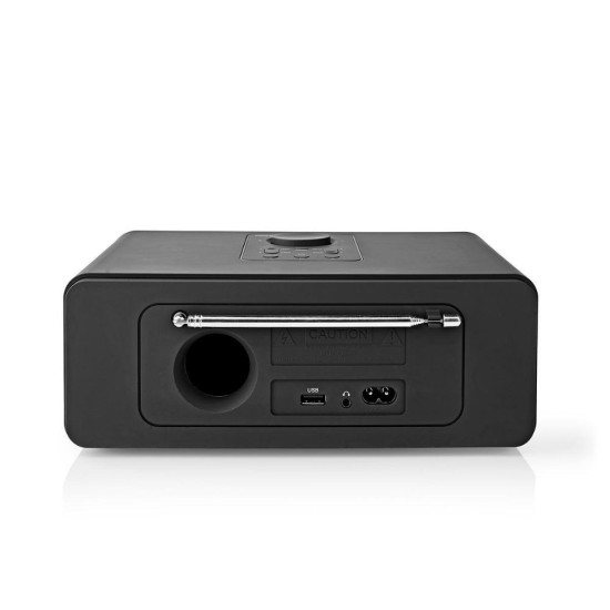 Nedis Επιτραπέζιο Ραδιόφωνο Ρεύματος με Bluetooth και USB Μαύρο (RDIN4000BK) (NEDRDIN4000BK)