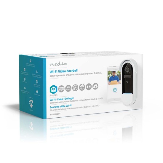 Nedis SmartLife Video Doorbell with Wi-Fi and motion sensor (WIFICDP30WT) (NEDWIFICDP30WT)