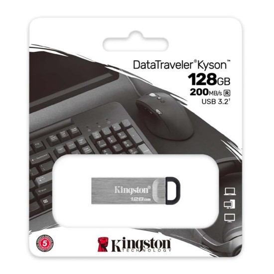 Kingston DataTraveler Kyson 128GB USB 3.2 Gen 1 (DTKN/128GB) (KINDTKN/128GB)