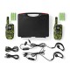 Nedis Walkie Talkie με Μονόχρωμη Οθόνη Σετ 2τμχ Camo Green (WLTK0810BK) (NEDWLTK0810BK)