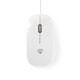 Nedis Wired Mouse Ενσύρματο Ποντίκι Λευκό (MSWD200WT) (NEDMSWD200WT)