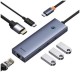 Baseus Ultrajoy 6 in 1 USB-C Docking Station με HDMI 4K PD Ethernet Γκρι (B00052807813-00) (BASB00052807813-00)