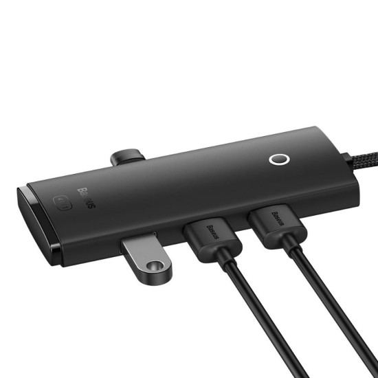Baseus Lite Series 25cm USB 3.0 Hub 5 Θυρών με σύνδεση USB-C (WKQX030301) (BASWKQX030301)