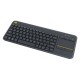 Logitech K400 Plus Ασύρματο Πληκτρολόγιο με Touchpad Αγγλικό US Black (920-007145) (LOGK400)