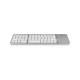 MediaRange Fordable and Rechargeable Bluetooth keyboard 64 keys with touchpad Silver (MROS133-GR)