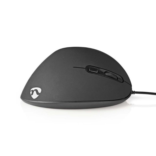 Nedis Ergonomic Wired Mouse Ενσύρματο Vertical Ποντίκι Μαύρο (ERGOMSWD100BK) (NEDERGOMSWD100BK)