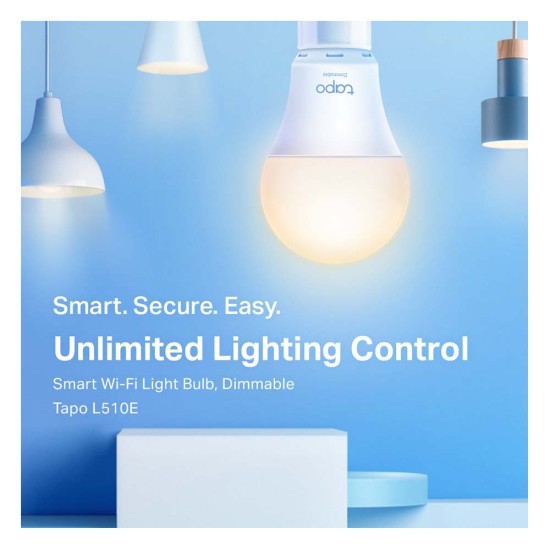 Tp-Link Smart Wi-Fi Light Bulb Tapo L510E E27 8.7W Dimable (TAPO L510E) (TPL510E)